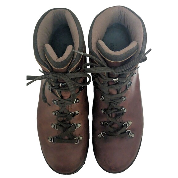 Vintage Tecnica Trekking Tecni-Dry Hiking Boots Men\'s Size 12D Cognac main image 12